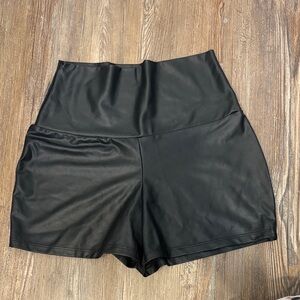 Windsor Black High-Waist Shorts